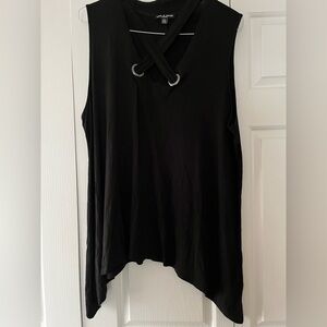 Cable & Gauge Black sleeveless top, new without tags, size 2X
